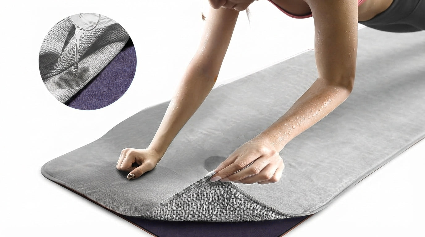 Non Slip Yoga Mat Towel with Grip Dots  - AC00703